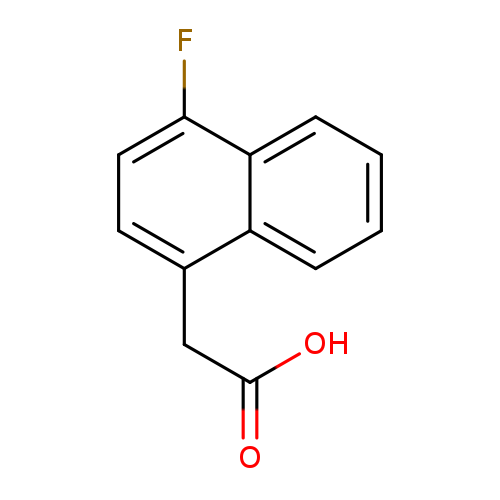 OC(=O)Cc1ccc(c2c1cccc2)F
