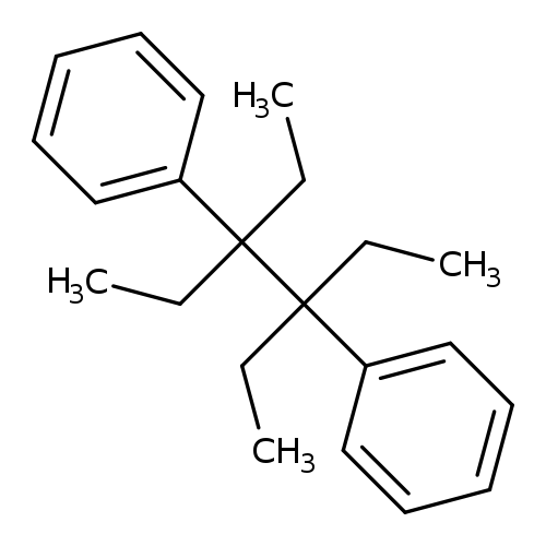 CCC(C(c1ccccc1)(CC)CC)(c1ccccc1)CC