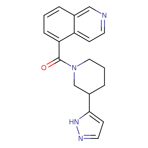 O=C(c1cccc2c1ccnc2)N1CCCC(C1)c1ccn[nH]1