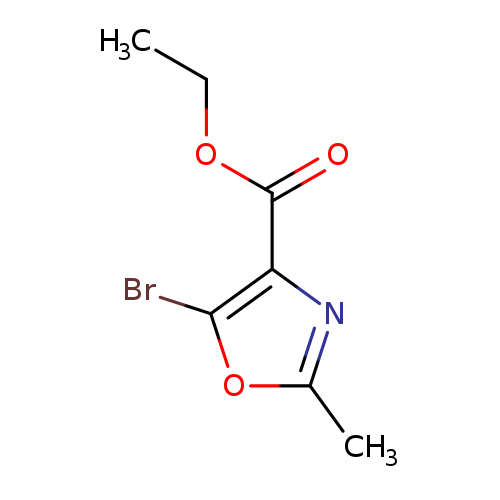 CCOC(=O)c1nc(oc1Br)C