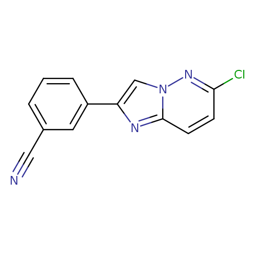 N#Cc1cccc(c1)c1cn2c(n1)ccc(n2)Cl