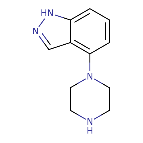 N1CCN(CC1)c1cccc2c1cn[nH]2