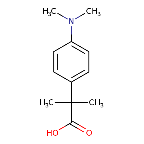 CN(c1ccc(cc1)C(C(=O)O)(C)C)C