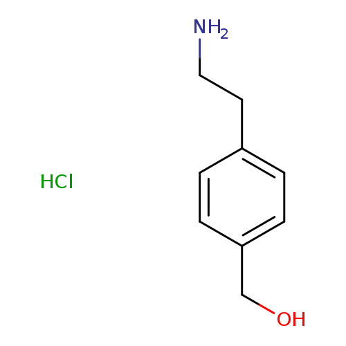 NCCc1ccc(cc1)CO.Cl