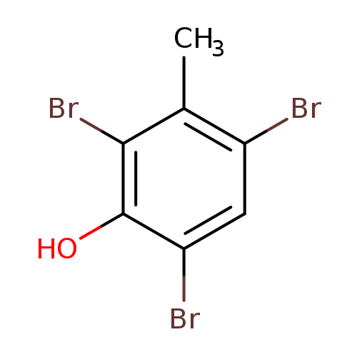 Cc1c(Br)cc(c(c1Br)O)Br