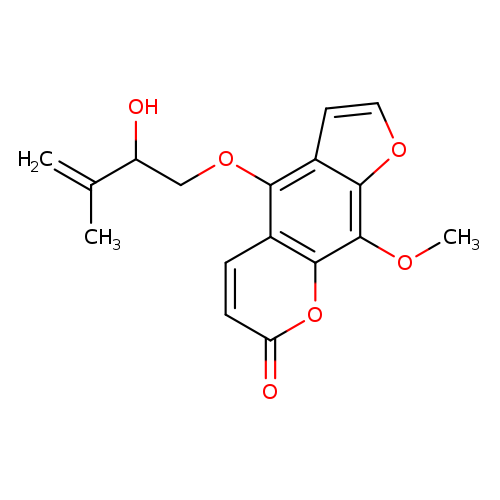 COc1c2occc2c(c2c1oc(=O)cc2)OCC(C(=C)C)O