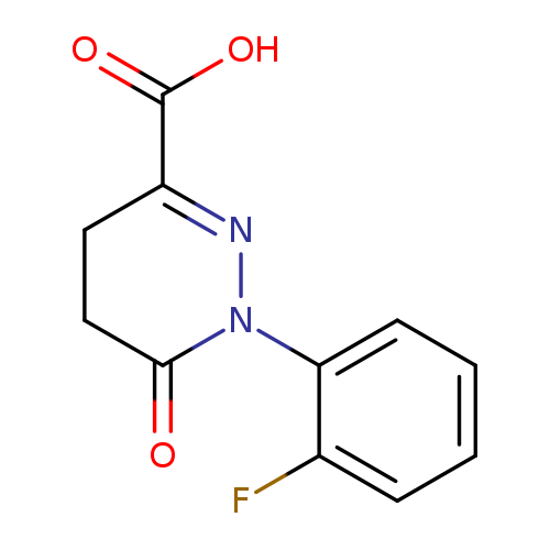 O=C1CCC(=NN1c1ccccc1F)C(=O)O