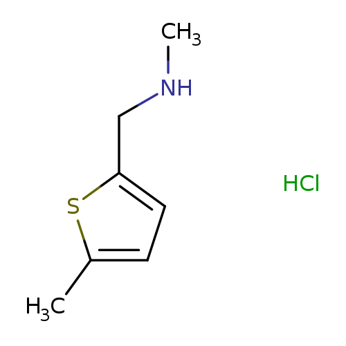 CNCc1ccc(s1)C.Cl