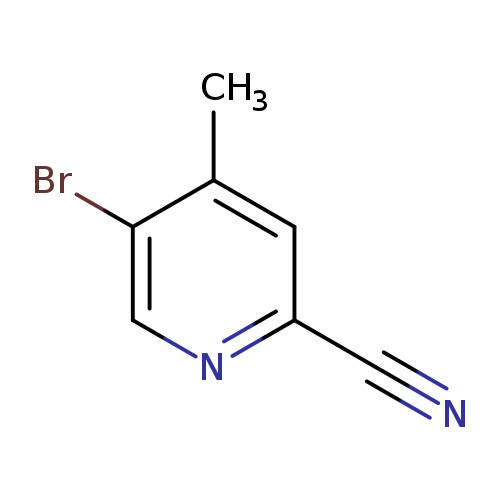 N#Cc1ncc(c(c1)C)Br