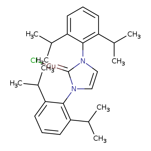 CC(c1cccc(c1n1ccn(c1=[Cu]Cl)c1c(cccc1C(C)C)C(C)C)C(C)C)C