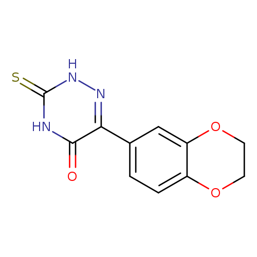 O=c1[nH]c(=S)[nH]nc1c1ccc2c(c1)OCCO2
