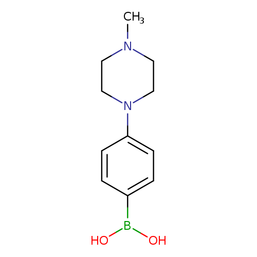 OB(c1ccc(cc1)N1CCN(CC1)C)O