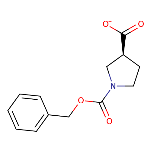 [O-]C(=O)[C@H]1CCN(C1)C(=O)OCc1ccccc1