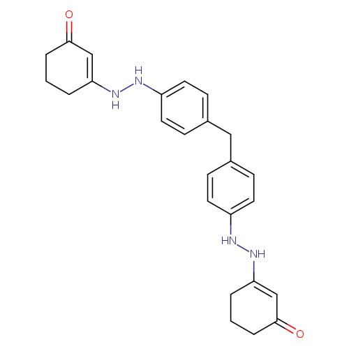 O=C1CCCC(=C1)NNc1ccc(cc1)Cc1ccc(cc1)NNC1=CC(=O)CCC1