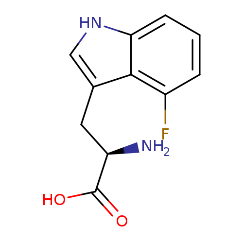 OC(=O)[C@@H](Cc1c[nH]c2c1c(F)ccc2)N