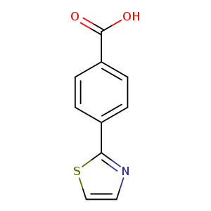 OC(=O)c1ccc(cc1)c1nccs1