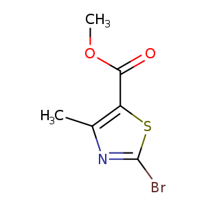 Cc1nc(sc1C(=O)OC)Br