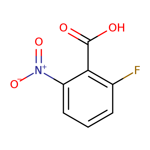 [O-][N+](=O)c1cccc(c1C(=O)O)F