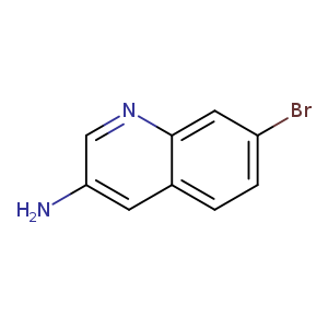 Brc1ccc2c(c1)ncc(c2)N