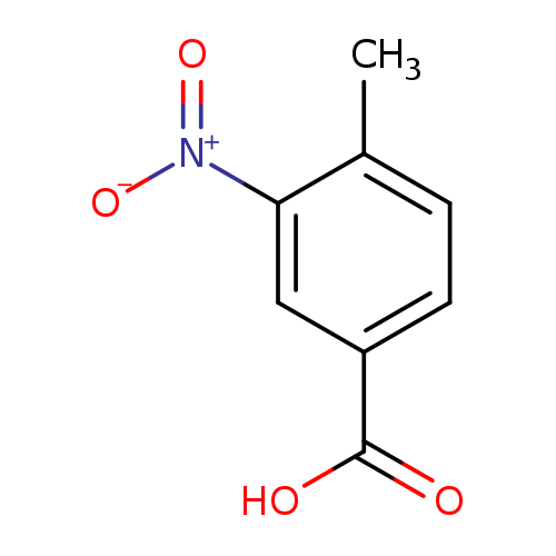 [O-][N+](=O)c1cc(ccc1C)C(=O)O