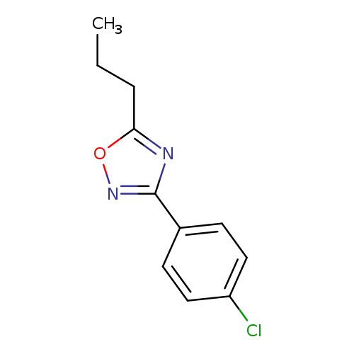 CCCc1onc(n1)c1ccc(cc1)Cl