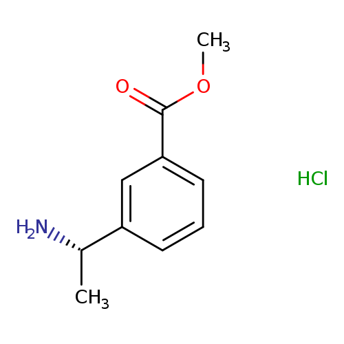 COC(=O)c1cccc(c1)[C@@H](N)C.Cl