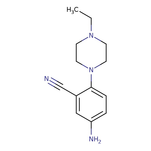 CCN1CCN(CC1)c1ccc(cc1C#N)N