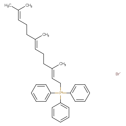 C/C(=CC[P+](c1ccccc1)(c1ccccc1)c1ccccc1)/CC/C=C(/CCC=C(C)C)C.[Br-]