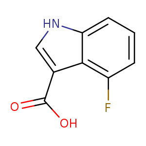 OC(=O)c1c[nH]c2c1c(F)ccc2