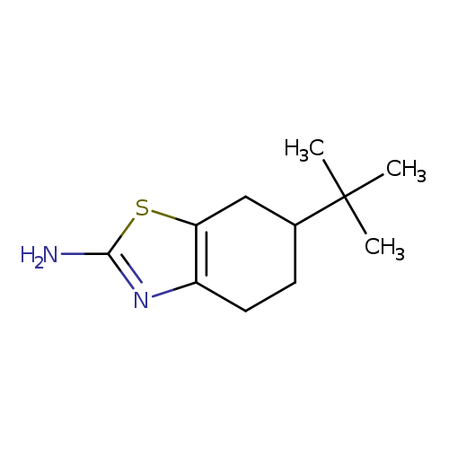 Nc1nc2c(s1)CC(CC2)C(C)(C)C