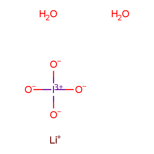 [O-][I](=O)(=O)=O.[Li+].O.O