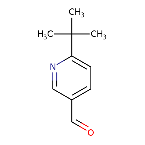 O=Cc1ccc(nc1)C(C)(C)C