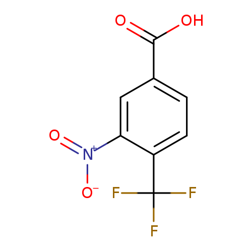 [O-][N+](=O)c1cc(ccc1C(F)(F)F)C(=O)O