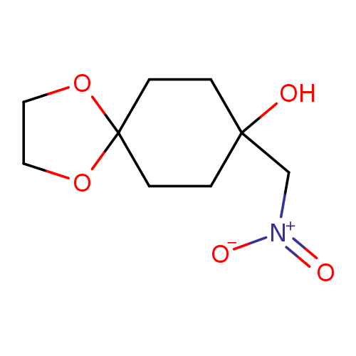 OC1(CCC2(CC1)OCCO2)C[N+](=O)[O-]
