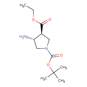 CCOC(=O)[C@H]1CN(C[C@@H]1N)C(=O)OC(C)(C)C