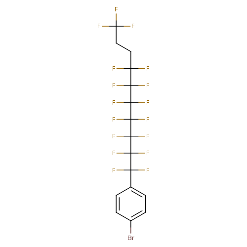 Brc1ccc(cc1)C(C(C(C(C(C(C(CCC(F)(F)F)(F)F)(F)F)(F)F)(F)F)(F)F)(F)F)(F)F