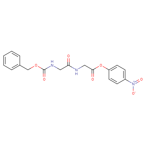 O=C(CNC(=O)OCc1ccccc1)NCC(=O)Oc1ccc(cc1)[N+](=O)[O-]