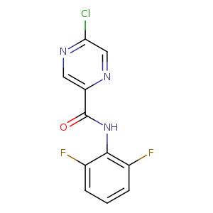 O=C(c1ncc(nc1)Cl)Nc1c(F)cccc1F