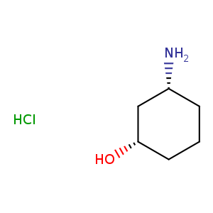N[C@@H]1CCC[C@@H](C1)O.Cl
