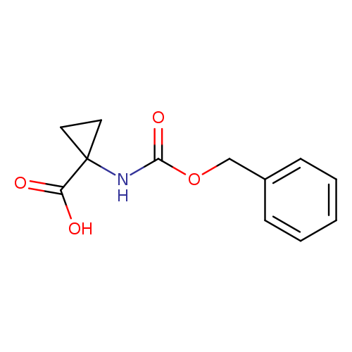 O=C(NC1(CC1)C(=O)O)OCc1ccccc1