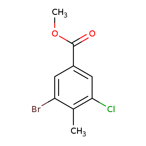 COC(=O)c1cc(Cl)c(c(c1)Br)C