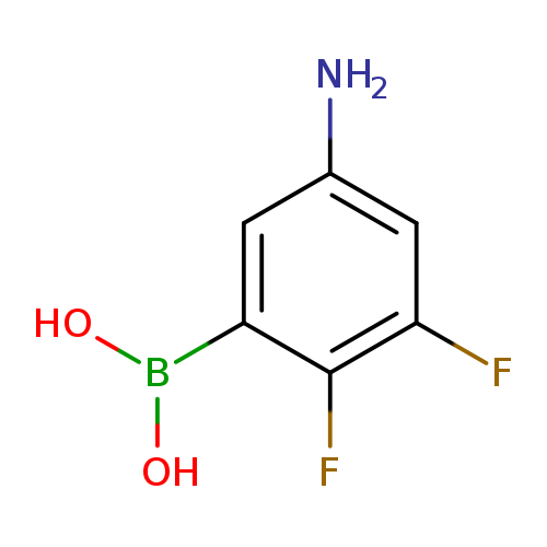 Nc1cc(F)c(c(c1)B(O)O)F