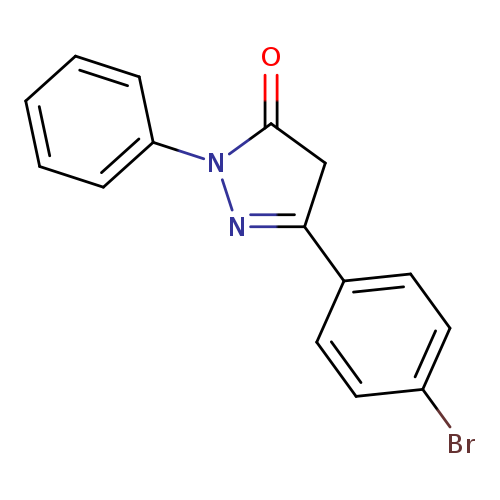 Brc1ccc(cc1)C1=NN(C(=O)C1)c1ccccc1