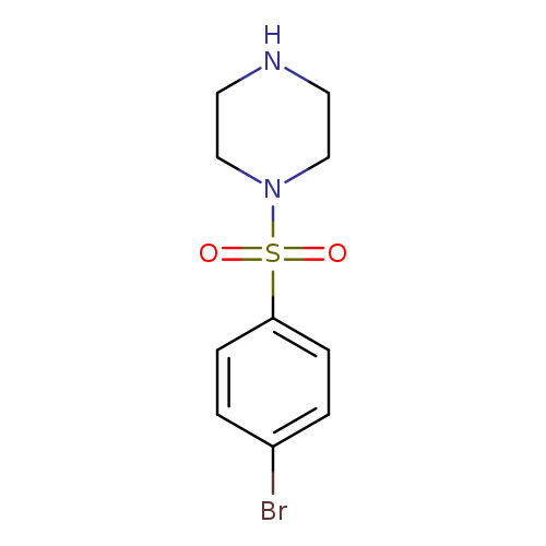 Brc1ccc(cc1)S(=O)(=O)N1CCNCC1