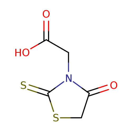 OC(=O)CN1C(=S)SCC1=O