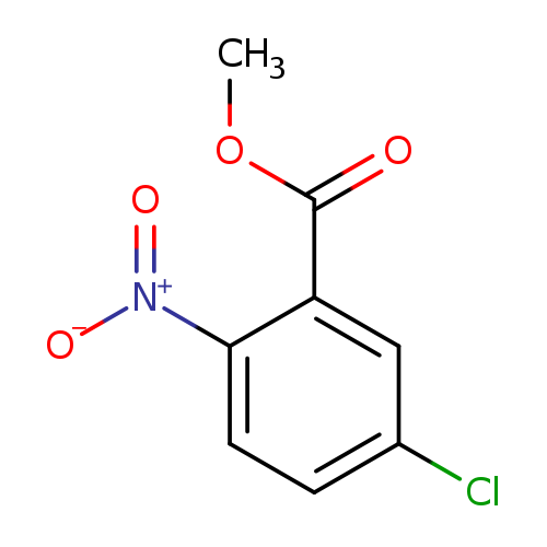 [O-][N+](=O)c1ccc(cc1C(=O)OC)Cl