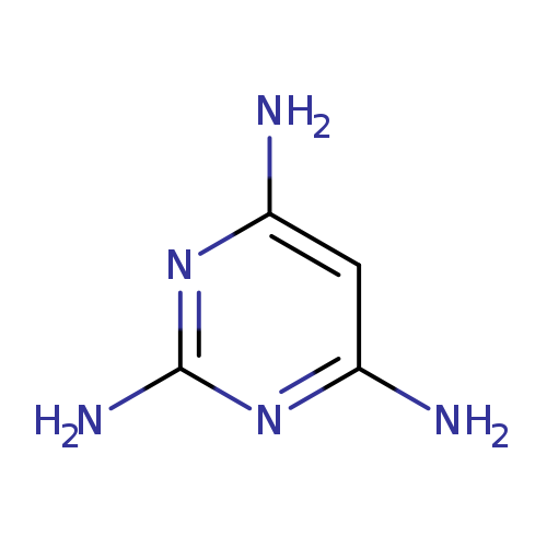 Nc1cc(N)nc(n1)N