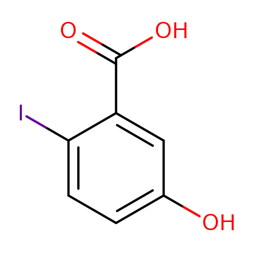 Oc1ccc(c(c1)C(=O)O)I