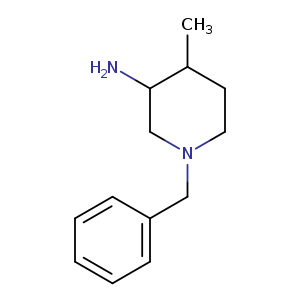 CC1CCN(CC1N)Cc1ccccc1