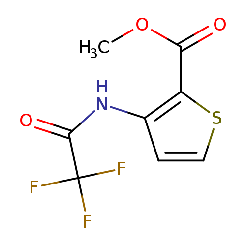 COC(=O)c1sccc1NC(=O)C(F)(F)F